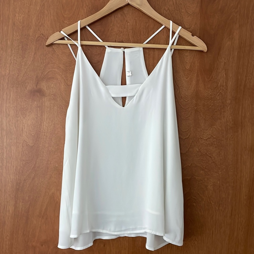 Topshop white tank top